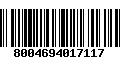 Código de Barras 8004694017117