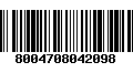 Código de Barras 8004708042098