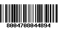 Código de Barras 8004708044894