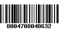 Código de Barras 8004708048632