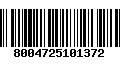 Código de Barras 8004725101372