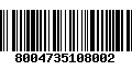 Código de Barras 8004735108002