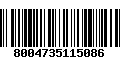 Código de Barras 8004735115086