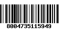 Código de Barras 8004735115949