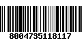 Código de Barras 8004735118117