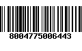 Código de Barras 8004775006443