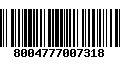 Código de Barras 8004777007318