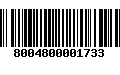 Código de Barras 8004800001733