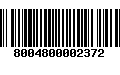 Código de Barras 8004800002372