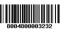 Código de Barras 8004800003232