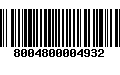 Código de Barras 8004800004932