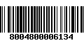 Código de Barras 8004800006134