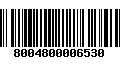 Código de Barras 8004800006530