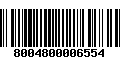 Código de Barras 8004800006554