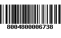 Código de Barras 8004800006738