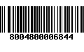 Código de Barras 8004800006844