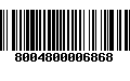 Código de Barras 8004800006868