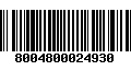 Código de Barras 8004800024930