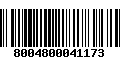 Código de Barras 8004800041173