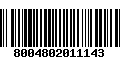 Código de Barras 8004802011143