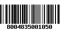 Código de Barras 8004835001050