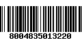 Código de Barras 8004835013220