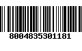 Código de Barras 8004835301181