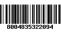 Código de Barras 8004835322094