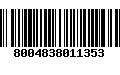 Código de Barras 8004838011353