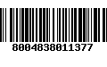 Código de Barras 8004838011377