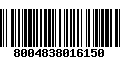 Código de Barras 8004838016150