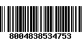 Código de Barras 8004838534753