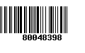 Código de Barras 80048398