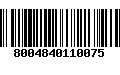 Código de Barras 8004840110075