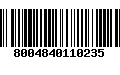 Código de Barras 8004840110235