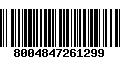 Código de Barras 8004847261299