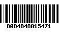 Código de Barras 8004848015471