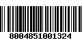 Código de Barras 8004851001324