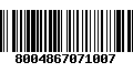 Código de Barras 8004867071007