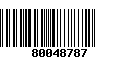 Código de Barras 80048787