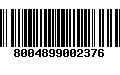 Código de Barras 8004899002376