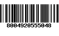 Código de Barras 8004920555048