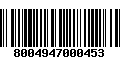 Código de Barras 8004947000453