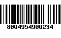 Código de Barras 8004954900234