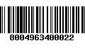 Código de Barras 8004963400022