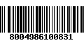 Código de Barras 8004986100831