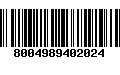 Código de Barras 8004989402024