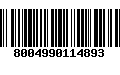 Código de Barras 8004990114893