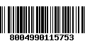 Código de Barras 8004990115753