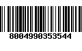 Código de Barras 8004990353544